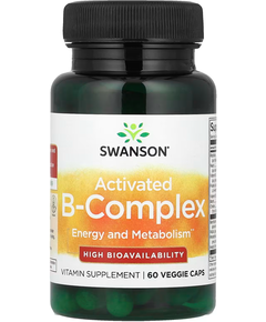 Swanson Активований комплекс вітамінів B 60 веганських капсул