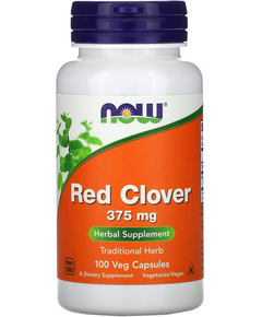 Now Foods Червона конюшина 375 мг 100 веганських капсул