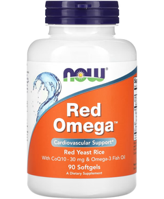 Now Foods Red Omega Риб'ячий Жир з Омега 90 м'яких капсул