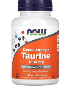Now Foods Таурин 1000 мг Подвійної Сили 100 веганських капсул