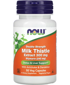 Now Foods Силімарин Екстракт Розторопші 300 мг Подвійної Сили 50 веганських капсул