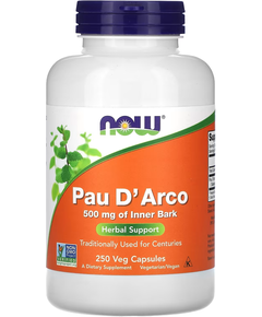 Now Foods Pau D'Arco 500 мг 520 веганських капсул
