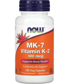 Now Foods MK-7 Вітамін K2 100 мкг 120 веганських капсул