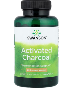 Swanson Активоване Вугілля 260 мг 120 капсул