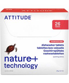 Таблетки для миття посуду в посудомийній машині Attitude 26 шт.