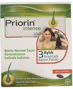 Bayer Priorin Intense Капсули для росту волосся 180 капсул