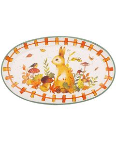 Блюдо для подачі керамічне Зайчик на Галявині 32 см