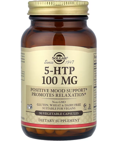 Solgar 5-гідрокситриптофан 5-HTP 100 мг 90 капсул