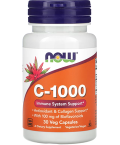 Now Foods Вітамін C-1000 30 веганських капсул