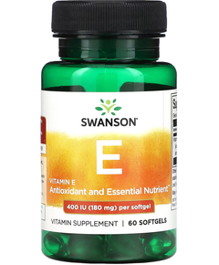 Swanson Вітамін E 180 мг 400 МО 60 100 м'яких капсул