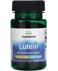 Swanson Лютеїн Високоефективна Добавка 20 мг 60 м'яких капсул