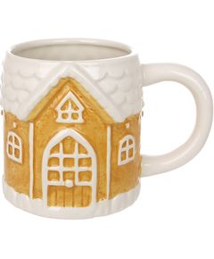 Чашка новорічна керамічна Пряниковий Будиночок 400 мл