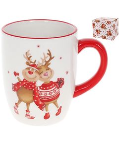 Чашка новорічна Різдвяні Олені 350 мл