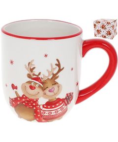 Чашка новорічна Різдвяні Олені 550 мл