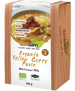 Lumlum Паста Карі Жовта з кокосовим молоком органічна 100 г