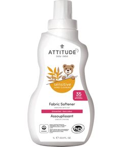 Кондиціонер для прання дитячих речей Для чутливої шкіри без запаху Attitude 1,05 л