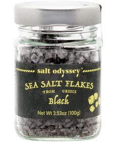 Сіль морська пластівцями чорна з Меселонгі в Греції Salt Odyssey 100 г