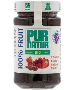 Pur Natur Джем без цукру 4 Фрукти органічний 250 г