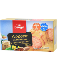 Banga Лосось Атлантичний в гірчичному соусі 120 г