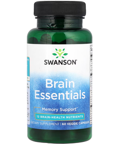 Swanson Brain Essentials Підтримка Пам'яті 60 вегетаріанських капсул