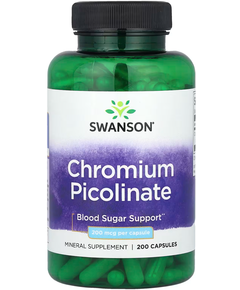 Swanson Піколінат Хрому 200 мкг 200 капсул