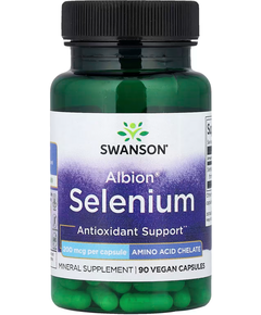 Swanson Albion Селен 200 мкг 90 веганських капсул