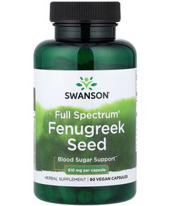 Swanson Full Spectrum Насіння Пажитника 90 веганських капсул