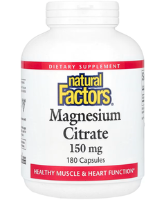 Natural Factors Цитрат Магнію 150 мг 180 капсул