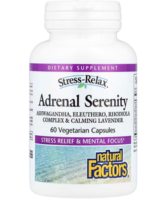 Natural Factors Stress-Relax Засіб для спокійної роботи наднирників 60 вегетаріанських капсул