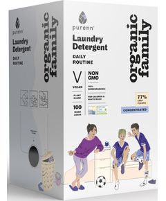 Organic Family Засіб для прання рідкий концентрат для прання кольорових та білих речей Daily Routine 100 прань органічний Refill 3 л