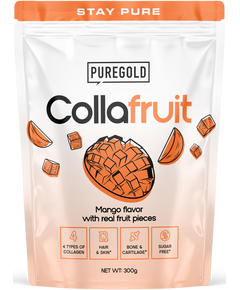Pure Gold Колаген Напій у порошку з ароматом Манго з шматочками фруктів 300 г