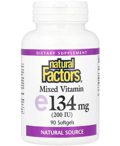 Natural Factors Змішаний Вітамін E 200 МО 90 капсул