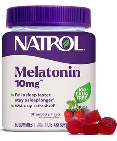 Natrol Мелатонін 10 мг Жувальний зі смаком полуниці 60 жувальних таблеток