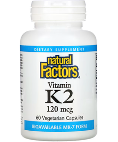 Natural Factors Вітамін К2 100 мкг 60 вегетаріанських капсул
