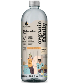 Organic Family Засіб для миття посуду в посудомийній машині з ополіскувачем Ялівець-Соснові Бруньки органічний 1 л