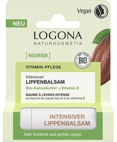 Logona Бальзам для губ інтенсивно живильний Какао-масло-Вітамін E органічний 4,6 г