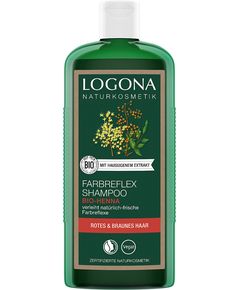 Logona Шампунь для фарбованого волосся червоно-коричневого з органічною Хною 250 мл