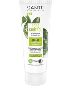 Sante Naturkosmetik Біо Гель для вмивання для контролю пор з BHA, ефектом ніацинаміду та органічним зеленим чаєм Pore Control 100 мл