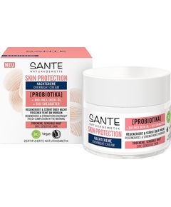 Sante Naturkosmetik Біо Крем для обличчя нічний для захисту шкіри з пробіотиками, органічною олією інків-інчі та органічною олією ши Skin Protection 50 мл