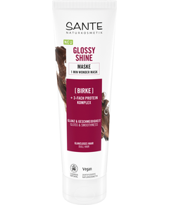 Sante Naturkosmetik Біо Маска для блиску та сяючого волосся з березовим листям Glossy Shine 150 мл