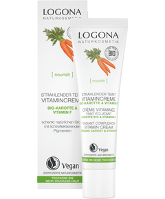 Logona Крем для обличчя вітамінний для сяючого кольорого обличчя Морква-Вітамін F органічний 30 мл