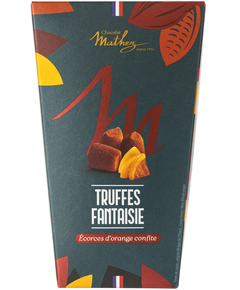 Mathez Цукерки шоколадні Трюфель з Апельсиновими Цукатами 250 г