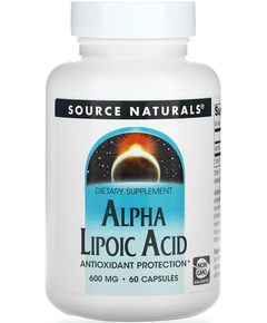 Source Naturals Альфа-Ліпоєва Кислота 600 мг 60 капсул