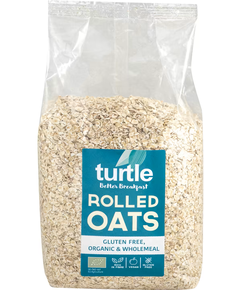 Turtle Пластівці вівсяні цільнозернові безглютенові органічні 1 кг