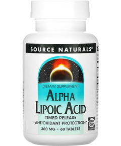 Source Naturals Альфа-Ліпоєва Кислота 300 мг 60 таблеток