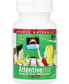 Source Naturals Attentive Child Харчова добавка для уваги дітей 60 таблеток