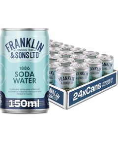 Franklin & Sons Напій Содова 1886 Soda Water б/а сильногазований упаковка 24шт*150 мл