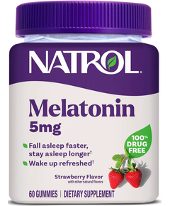 Natrol Мелатонін 5 мг Жувальний зі смаком полуниці 60 жувальних таблеток