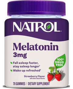 Natrol Мелатонін 3 мг Жувальний зі смаком полуниці 70 жувальних таблеток
