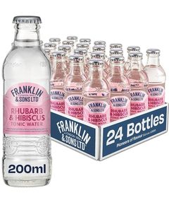 Franklin & Sons Напій Ревінь та Гібіскус Rhubarb & Hibiscus Tonic Water б/а сильногазований упаковка 24шт*200 мл
